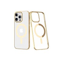 Newface iPhone 14 Pro Max Kılıf Element Magneticsafe Sert Kapak - Gold