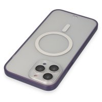 Newface iPhone 14 Pro Max Kılıf Grand Magneticsafe Kapak - Mor