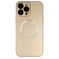 Newface iPhone 14 Pro Max Kılıf Jack Magneticsafe Lens Silikon - Gold