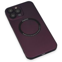 Newface iPhone 14 Pro Max Kılıf Jack Magneticsafe Lens Silikon - Mürdüm