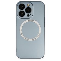 Newface iPhone 14 Pro Max Kılıf Jack Magneticsafe Lens Silikon - Sierra Blue