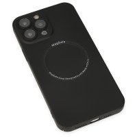 Newface iPhone 14 Pro Max Kılıf Jack Magneticsafe Lens Silikon - Siyah