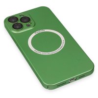 Newface iPhone 14 Pro Max Kılıf Jack Magneticsafe Lens Silikon - Yeşil