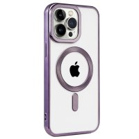 Newface iPhone 14 Pro Max Kılıf Kronos Magsafe Kapak - Derin Mor