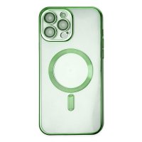 Newface iPhone 14 Pro Max Kılıf Kross Magneticsafe Kapak - Koyu Yeşil