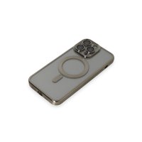 Newface iPhone 14 Pro Max Kılıf Kross Magneticsafe Kapak - Titan Gri