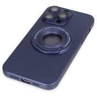 Newface iPhone 14 Pro Max Kılıf Lukka Magneticsafe Kapak - Lacivert