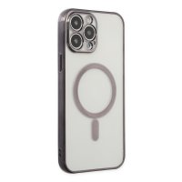 Newface iPhone 14 Pro Max Kılıf Magneticsafe Lazer Silikon - Siyah