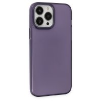 Newface iPhone 14 Pro Max Kılıf Modos Metal Kapak - Derin Mor