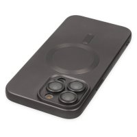 Newface iPhone 14 Pro Max Kılıf Moshi Lens Magneticsafe Silikon - Füme