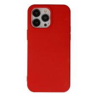 Newface iPhone 14 Pro Max Kılıf Nano içi Kadife Silikon - Kırmızı