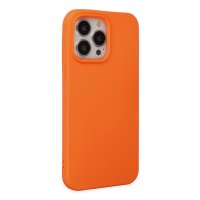 Newface iPhone 14 Pro Max Kılıf Nano içi Kadife Silikon - Turuncu