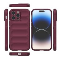 Newface iPhone 14 Pro Max Kılıf Optimum Silikon - Bordo