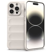 Newface iPhone 14 Pro Max Kılıf Optimum Silikon - Krem