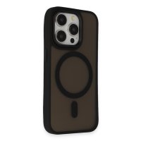 Newface iPhone 14 Pro Max Kılıf Oslo Magsafe Kapak - Siyah