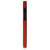 Newface iPhone 14 Pro Max Kılıf Ozzi Magsafe Deri Kapak - Kırmızı