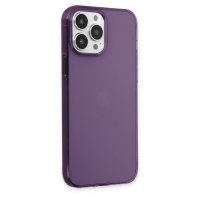 Newface iPhone 14 Pro Max Kılıf Pc Sert Şeffaf Kapak - Mor