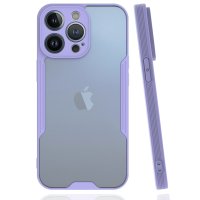 Newface iPhone 14 Pro Max Kılıf Platin Silikon - Lila