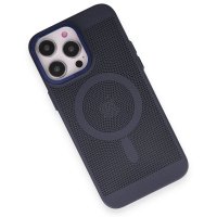 Newface iPhone 14 Pro Max Kılıf Plüton Magneticsafe Kapak - Lacivert