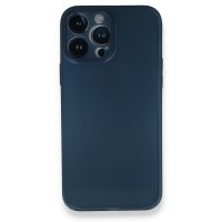Newface iPhone 14 Pro Max Kılıf PP Ultra İnce Kapak - Mavi