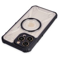Newface iPhone 14 Pro Max Kılıf Prag Magneticsafe Kapak - Siyah