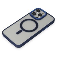 Newface iPhone 14 Pro Max Kılıf Room Magneticsafe Silikon - Lacivert