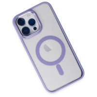 Newface iPhone 14 Pro Max Kılıf Room Magneticsafe Silikon - Lila