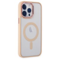 Newface iPhone 14 Pro Max Kılıf Room Magneticsafe Silikon - Pudra