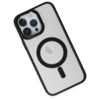 Newface iPhone 14 Pro Max Kılıf Room Magneticsafe Silikon - Siyah