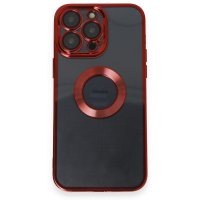 Newface iPhone 14 Pro Max Kılıf Slot Silikon - Kırmızı