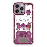 Newface iPhone 14 Pro Max Kılıf Sweet Desenli Silikon Kapak - Pembe