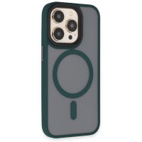 Newface iPhone 14 Pro Max Kılıf Trex Magneticsafe Kapak - Koyu Yeşil
