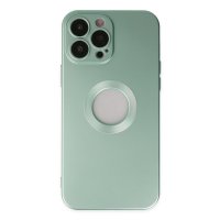 Newface iPhone 14 Pro Max Kılıf Vamos Lens Silikon - Açık Yeşil