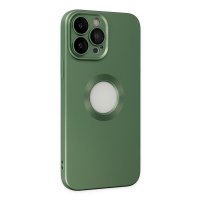 Newface iPhone 14 Pro Max Kılıf Vamos Lens Silikon - Yeşil