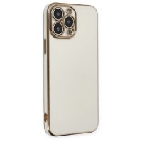 Newface iPhone 14 Pro Max Kılıf Volet Silikon - Beyaz