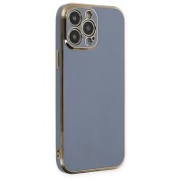 Newface iPhone 14 Pro Max Kılıf Volet Silikon - Mavi