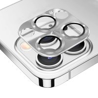 Newface iPhone 14 Pro Max Pers Alüminyum Kamera Lens - Gümüş