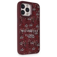 Movenchy iPhone 14 Pro Terra Desenli Kapak - Pembe - 1