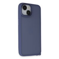 Newface iPhone 15 Kılıf Elegant Kapak - Açık Mavi