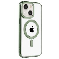 Newface iPhone 15 Kılıf Kronos Magsafe Kapak - Açık Yeşil
