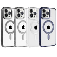 Newface iPhone 15 Kılıf Kronos Magsafe Kapak - Açık Yeşil