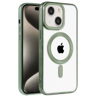 Newface iPhone 15 Kılıf Kronos Magsafe Kapak - Koyu Yeşil