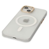 Newface iPhone 15 Kılıf Lodos Magneticsafe Mat Kapak - Şeffaf