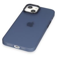 Newface iPhone 15 Kılıf Modos Metal Kapak - Mavi