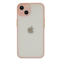 Newface iPhone 15 Kılıf Montreal Silikon Kapak - Pembe