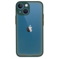 Newface iPhone 15 Kılıf Montreal Silikon Kapak - Yeşil