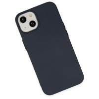 Newface iPhone 15 Kılıf Nano içi Kadife Silikon - Lacivert