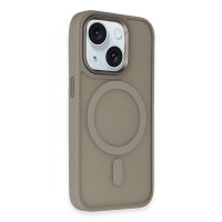 Newface iPhone 15 Kılıf Oslo Magsafe Kapak - Titan Gri