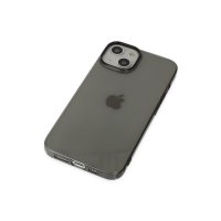 Newface iPhone 15 Kılıf Pc Sert Şeffaf Kapak - Siyah