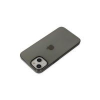 Newface iPhone 15 Kılıf Pc Sert Şeffaf Kapak - Siyah